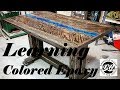 DC. CUSTOM TABLE. LEARNING COLORED EPOXY.