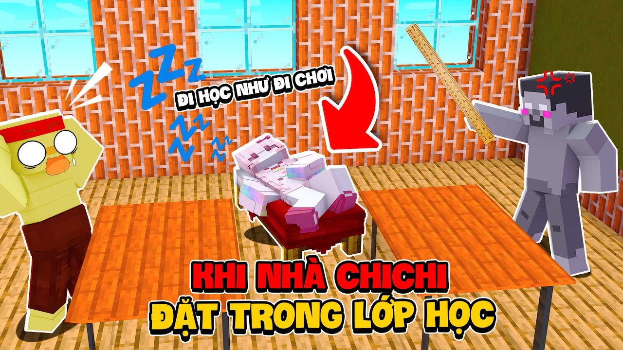 Ngôi Nhà Tích Hợp Lớp Học Mơ Ước Của Tất Cả Học Sinh Trong Minecraft