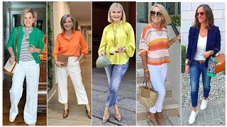 Natural Older Women OVER 50 60 70 | Summer Fashion 2025 For Women #womenoutfitsideas