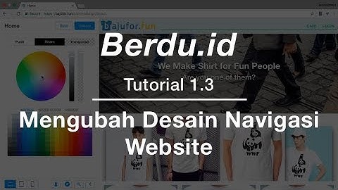1.3. Mengubah Desain Navigasi Website
