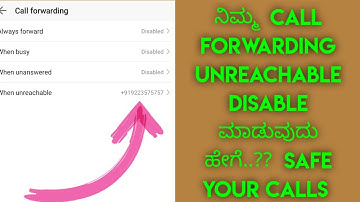 How To Safe & Disable Your Call Forwarding Unreachable | @GStechtricks | #karnataka #kannada