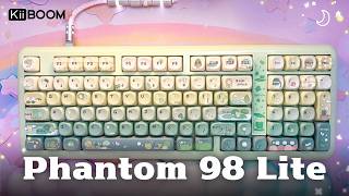 개굴!🐸 이건 무소음 스위치 아닌가요?🫢 | 키붐 팬텀98 라이트(KiiBOOM Phantom 98 Lite) Mossy 저소음 리니어 스위치 타건음