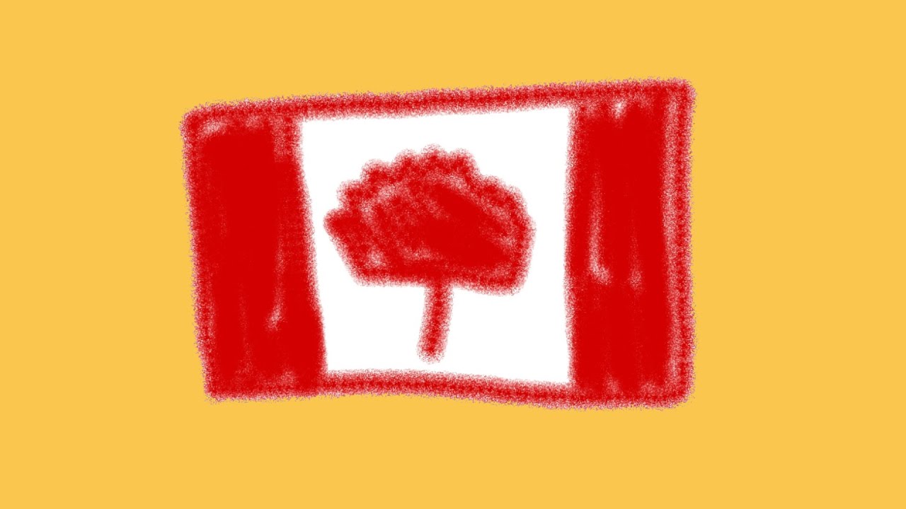 How To Draw A Canadian Flag - YouTube