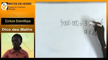 Dico des Maths - 01 -  Ecriture Scientifique