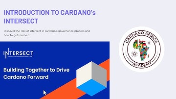 Introduction to Cardano