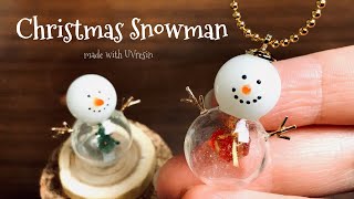 【UVレジン】クリスマス雪だるま【UVresin】Christmas snowman | DIY