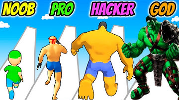 Upgrade Run 3D - NOOB vs PRO vs HACKER vs GOD