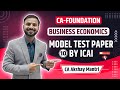 CA Foundation Economics | Model Test Paper-10 discussion with page no. ref | 6 WRONG answers by ICAI