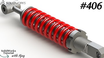 Step-by-Step Tutorial: Designing Simple shock absorber in SolidWorks(Prototype) #designwithajay #406
