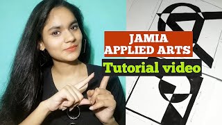 Bfa APPLIED ARTS #JAMIA (positive negative/logo designing)tutorial video #bfajamia#collegeofart#bhu