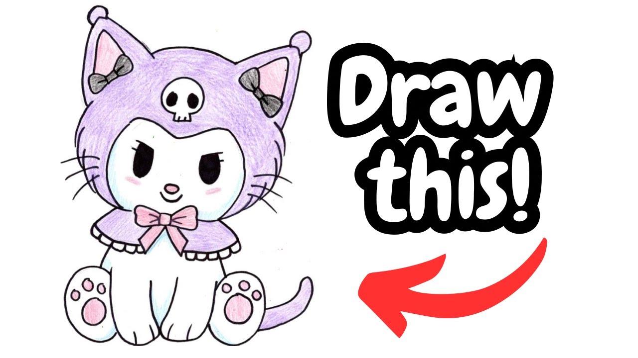 How to Draw a Kuromi Kitty!