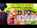 Lonely loser boy who transferred to all girl school  anime recap