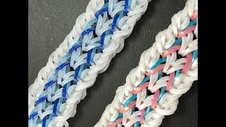 Cloudy Eclipse Rainbow Loom Hook Only Bracelet