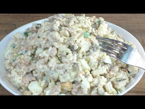 Нежный салат из печени трески! Какой же он вкусный и при этом просто и быстро готовится