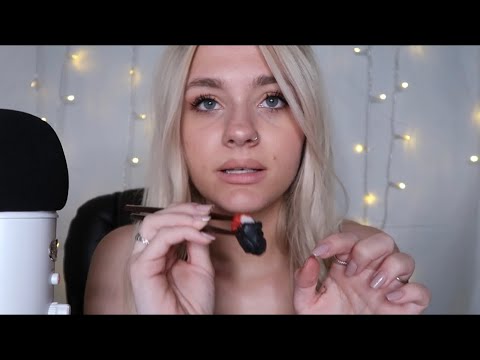 ASMR| MINI SUSHI AND DONUTS W/ WHISPERING🍣🍩