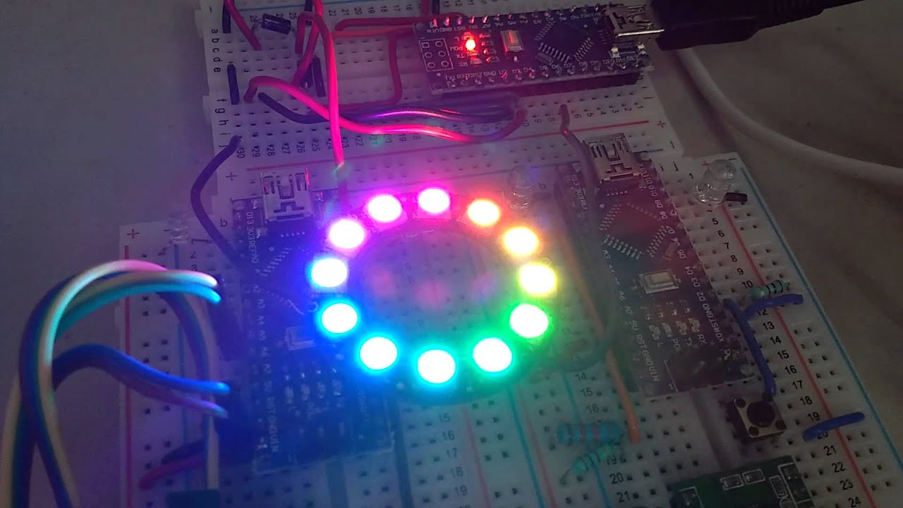 Playing with Neopixel Ring and Arduino