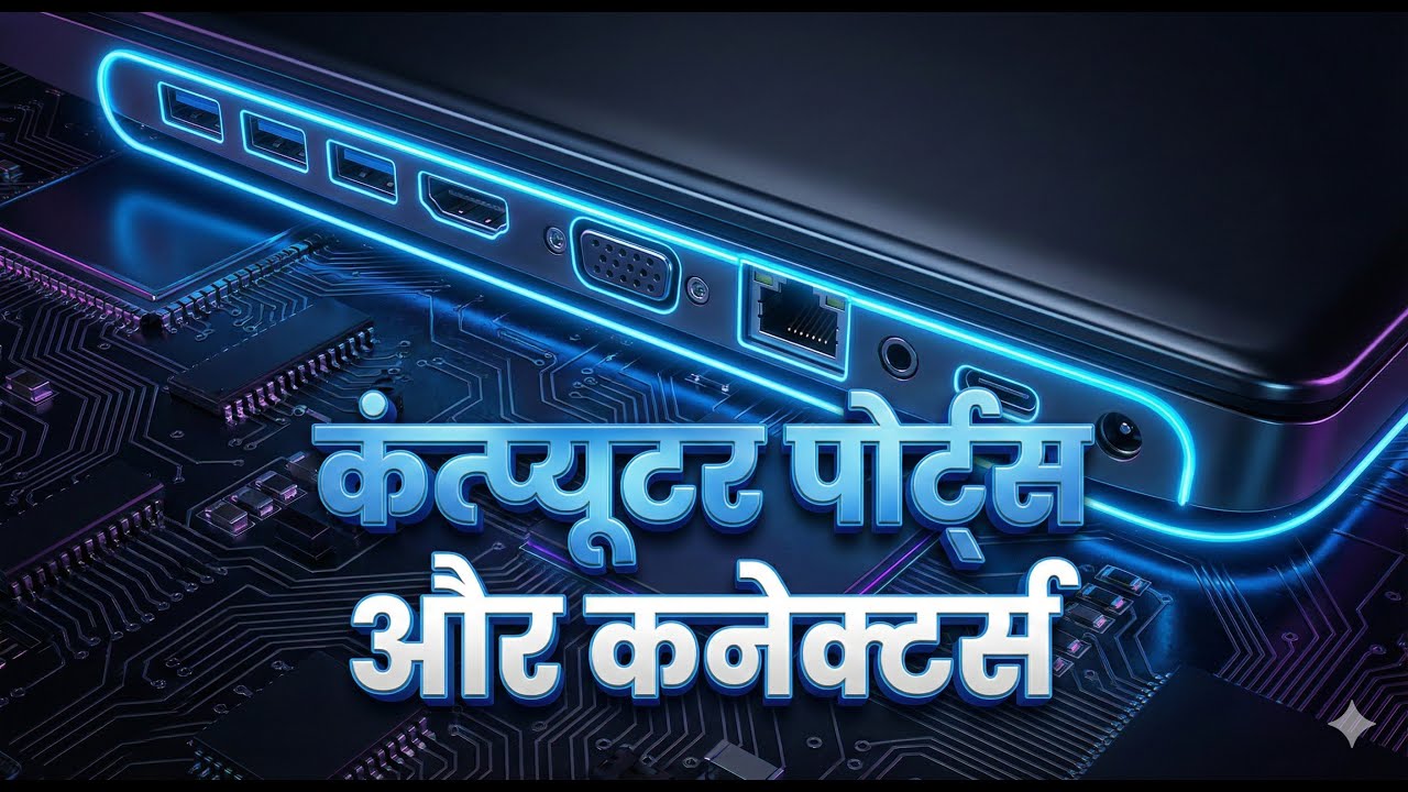 Computer Ports Types, Uses & Examples | Exam-Friendly Hindi Video
