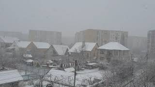6 апреля 2021. Снег в Ужгороде