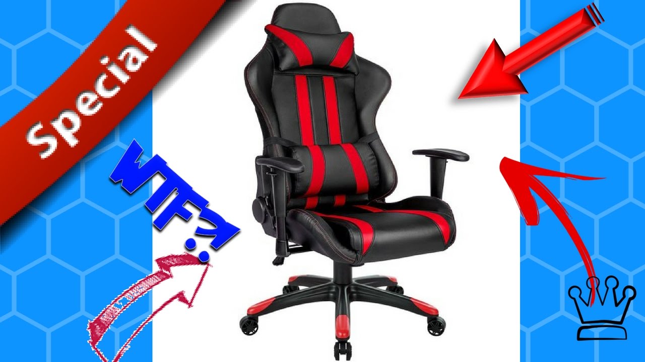 Gaming Chair, Premium Racing style black / Red - Unboxing YouTube