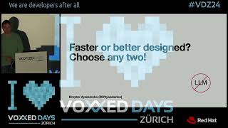 Faster or better designed? Choose any two! by Dmytro Vyazelenko