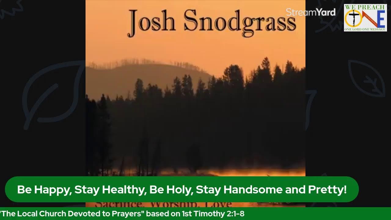 Day 1- Pastor Elbern Latorilla (Canada) on "The Local Church Devoted to Prayers"(1st Timothy 2:1-8)