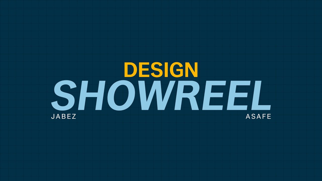 Design ShowReel | Jabez Asafe | 2025