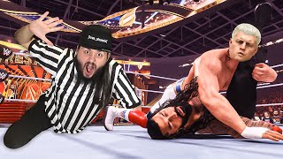 I Refereed Every PPV Main Event In Universe Mode!