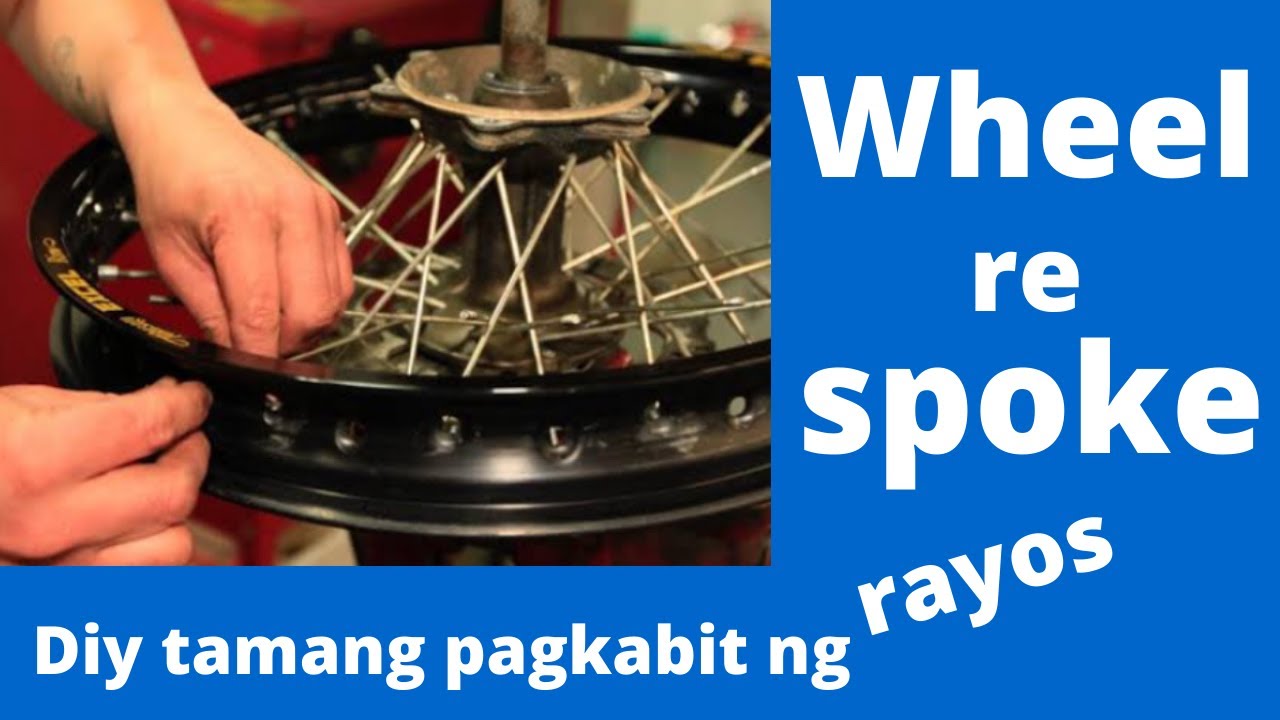 paano magkabit sa rayos ng motorcycle / wheel re spoke YouTube