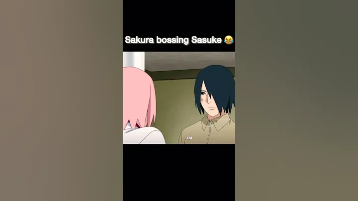 Sakura finally bossing Sasuke around 😂