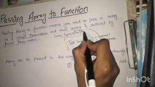 Passing array to function