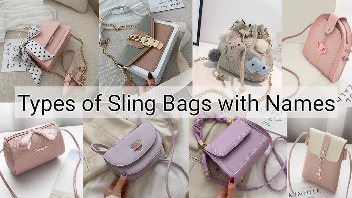 Types of sling bags with name/Korean sling bags name/Sling bags for girls  and women/Sling bags name 