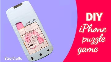 How To Make A Paper iPhone Puzzle | Cardboards Puzzle Game | Puzzle Game |  iPhone Puzzle Game |