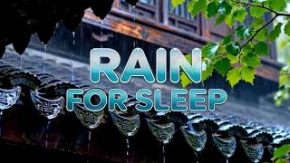 Rain Under the Eaves of a Quiet Wooden House | White Noise for Sleep (2 Hours) Rain Under The Eaves