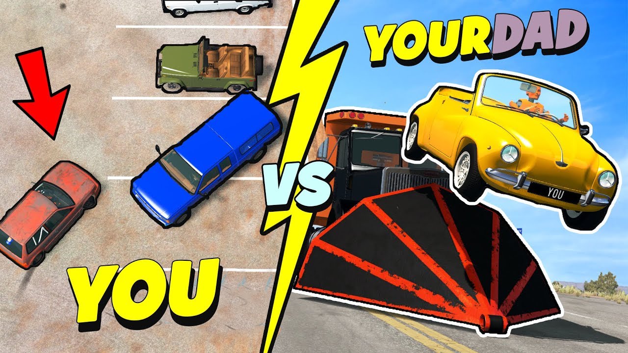 How is parking: YOU vs YOUR DAD ✅ BeamNG.Drive