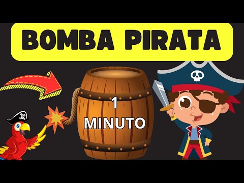 ⏳💣 ¡Bomba Pirata Regresiva! Cuenta Atrás de 1 Minuto ⏳🏴‍☠️⏳💣 Pirate Countdown Bomb! 1-Minute Timer ⏳