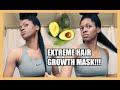 DIY avocado mask for SUPER FAST hair growth & VERY DEFINED CURLS | luchi loyale