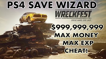 [PS4] Wreckfest - $999,999,999 Max Credits & Max Experience Cheat | PS4 Save Wizard | 1080p 30FPS HD