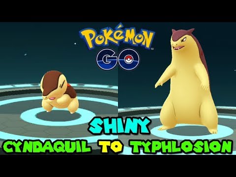 Shiny Cyndaquil To Shiny Typhlosion In Pokemon Go Pokemon Go Community Day Youtube