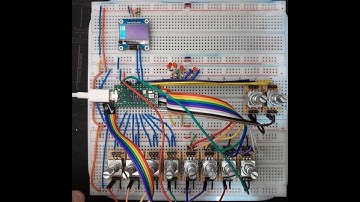 Arduino Teensy Groovebox 8 Encoders OLED screen Part 3