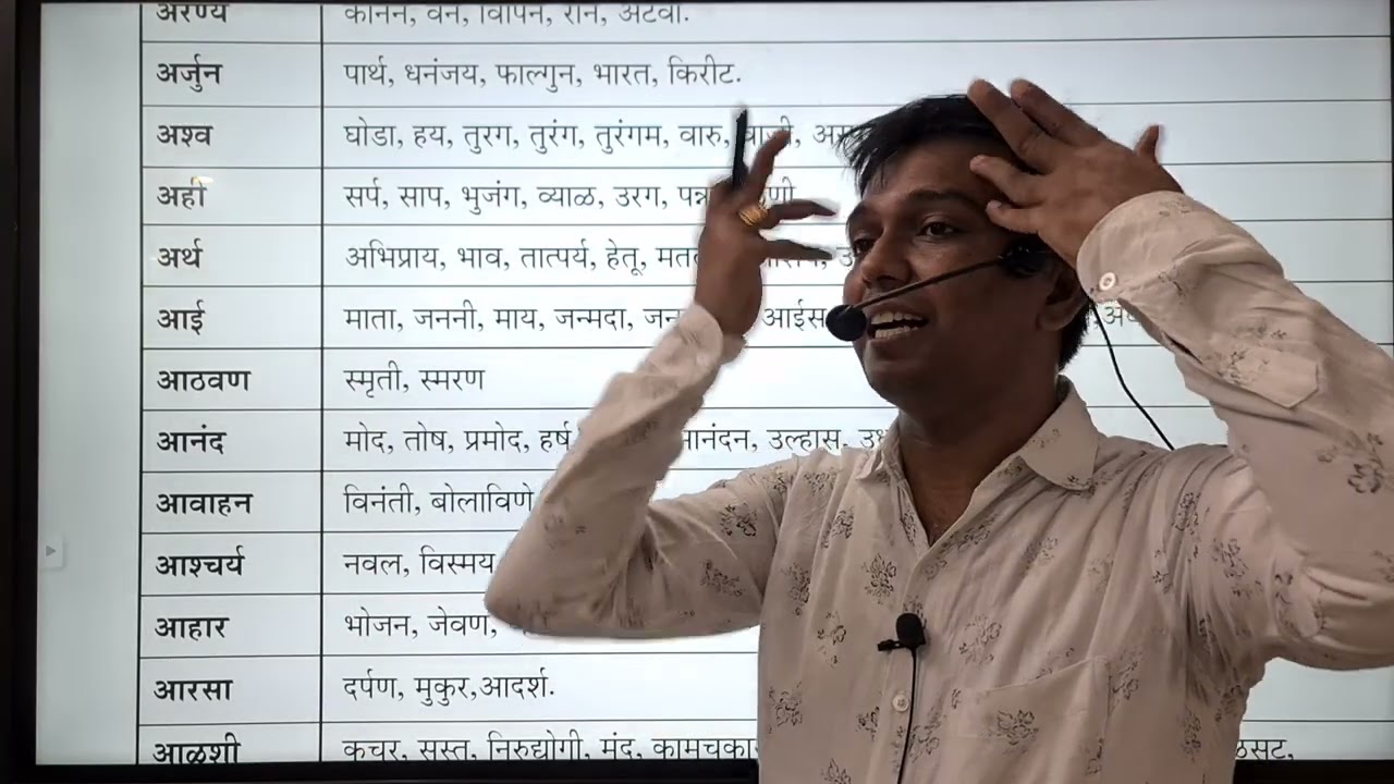 मराठी समानार्थी शब्द | Nitesh Karale |TCS pattern