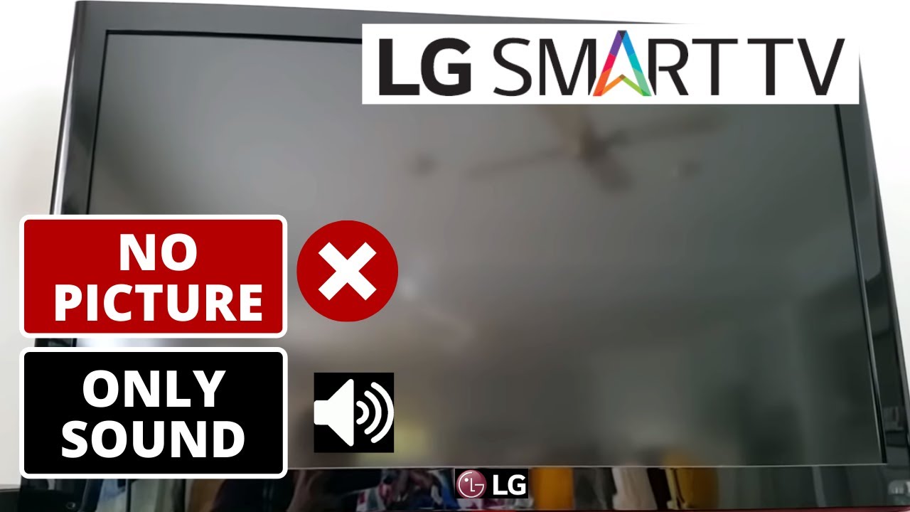 How To Fix LG TV No Picture but Sound is OK || LG TV Display Problem ...