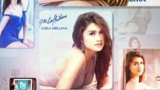 Chika minute: Sexy at daring na Carla Abellana tampok sa 2012 calendar ng isang brand ng alak.