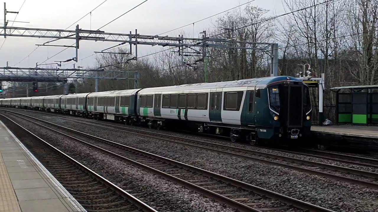 730205 & 730206 on test for London Northwestern at Atherstone, 27th January 2024