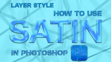 How To Use Satin Layer Style In Photoshop  | With Shape & Text #graphicdesign #photoshop