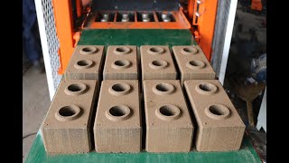 No Kiln Needed! Making STRONG Interlocking Bricks at Home. #brickmachine