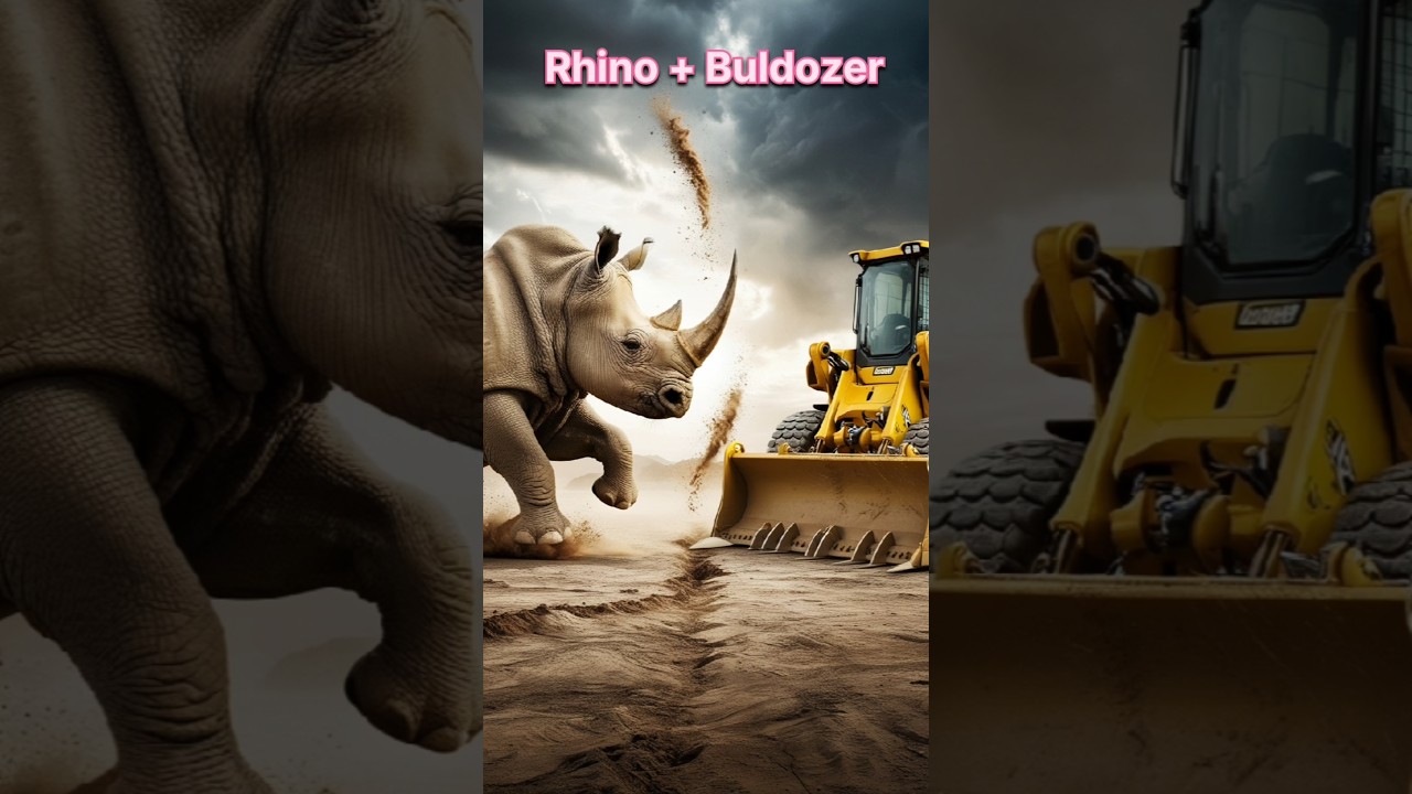 Rhino + Buldozer Transformation 🦏 
