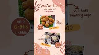 Poster Jualan Makanan Siswa SD #marketday #merdekabelajar #aksinyata #poster #canva