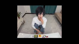 L's having a meal. 😹  #deathnote
