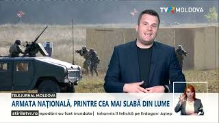 Armata Naţională a R. Moldova este printre cele mai slab dotate din lume