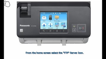 Panasonic Document Scanner "KV-N1058X series" Operating & Setting - Scan to FTP -